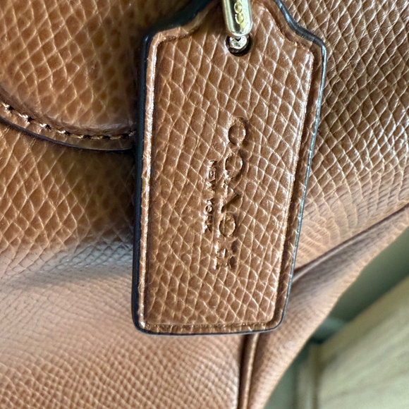 Coach Tan Leather Satchel Bag - Picture 3 of 9